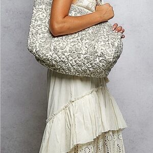 POL Gray Patterned Shoulder Bag